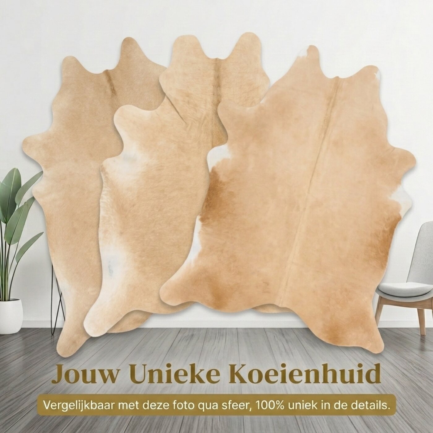 Kuhfell Beige - Bild 6