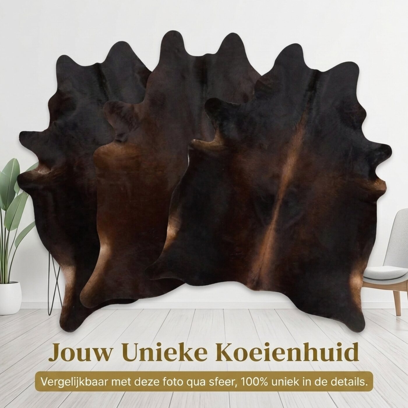 Kuhfell Dunkelbraun - Bild 6