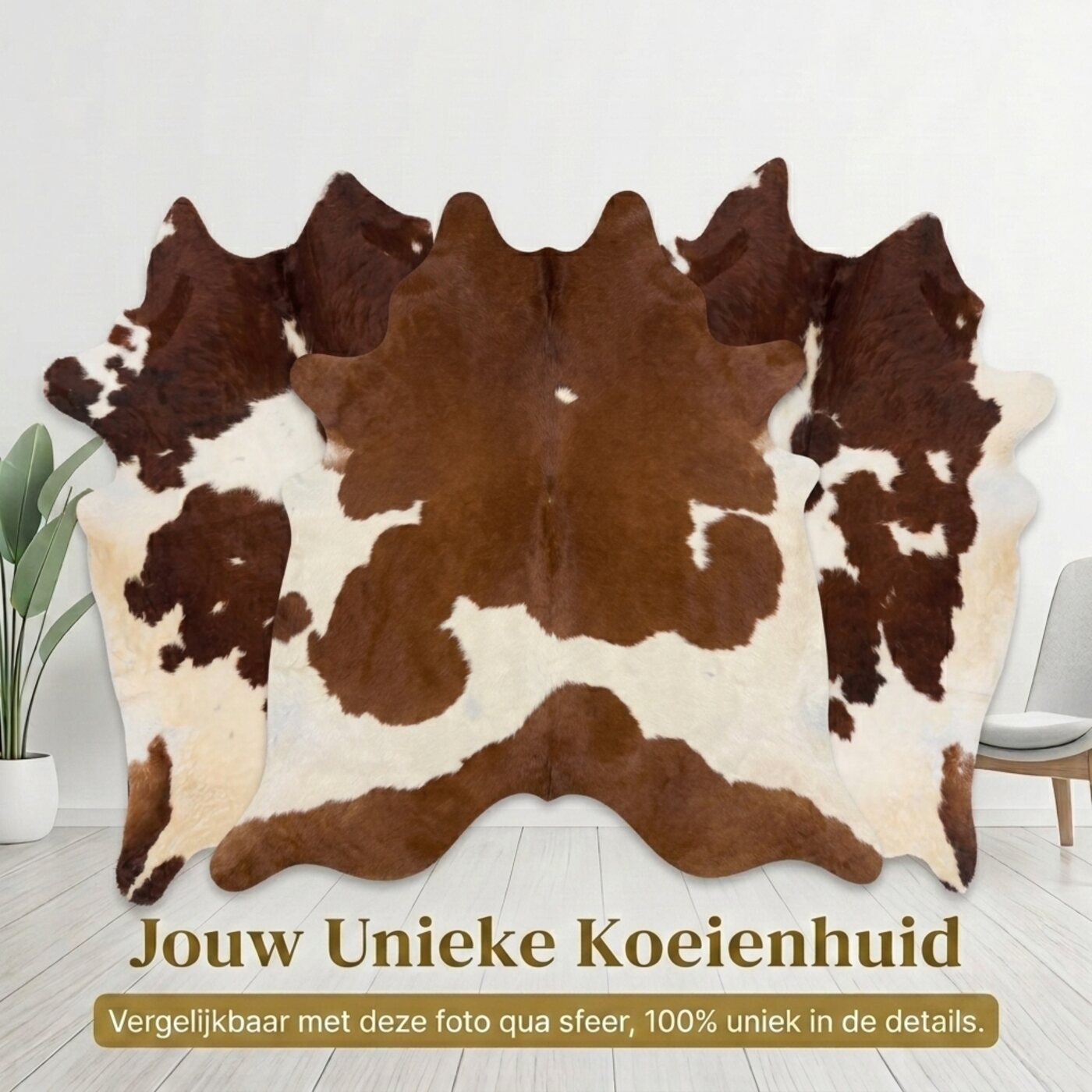 Kuhfell Rotbraun-Weiß Gefleckt - Bild 6