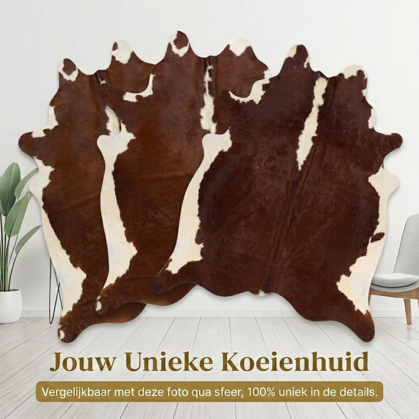 Kuhfell Hereford Rotbraun-Weiß - Bild 6