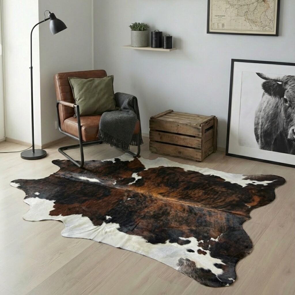 Kuhfell-Teppich 214x203 cm - Bild 1