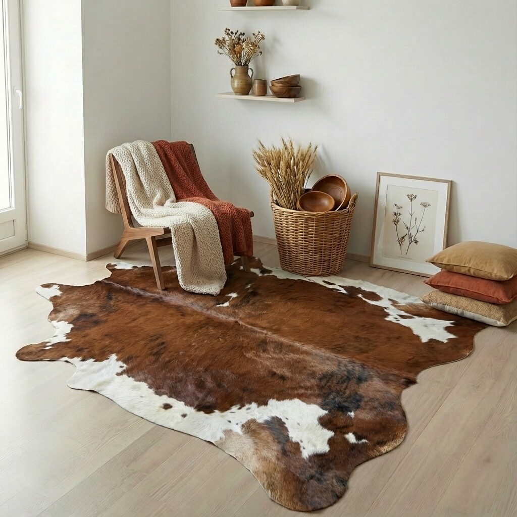 Kuhfell-Teppich 223x214 cm - Bild 1