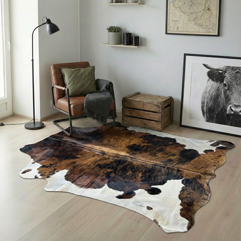 Kuhfell-Teppich 231x200 cm - Bild 1