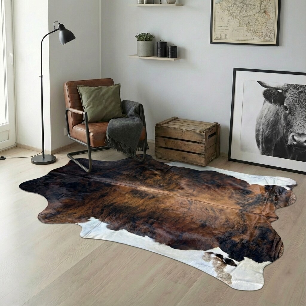 Kuhfell-Teppich 238x212 cm - Bild 1
