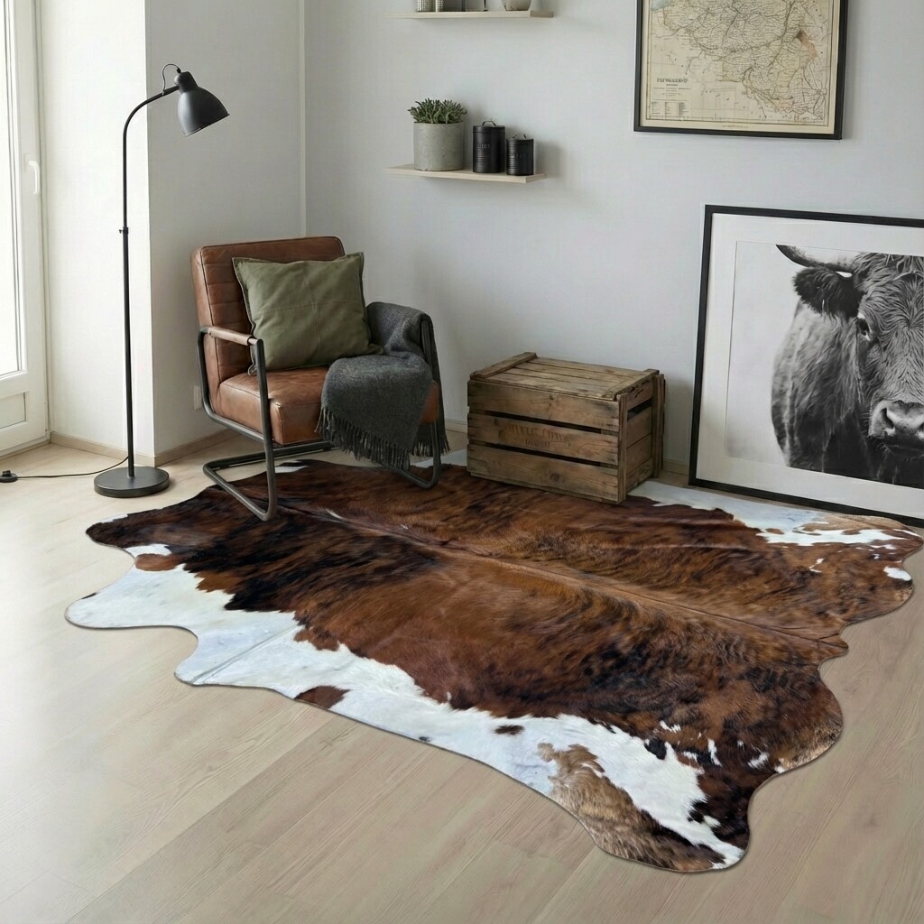 Kuhfell-Teppich 223x220 cm - Bild 1