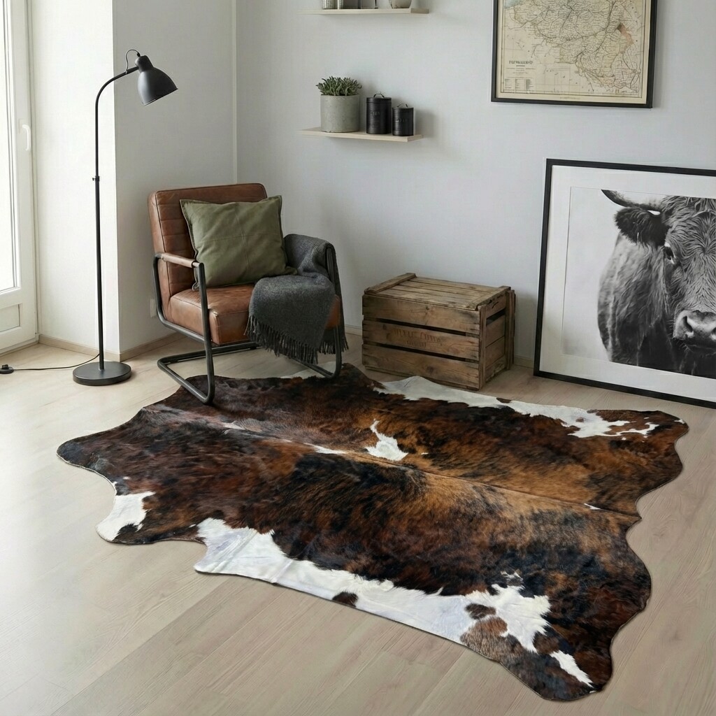 Kuhfell-Teppich 228x209 cm - Bild 1