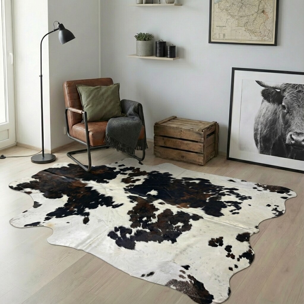 Kuhfell-Teppich 242x220 cm - Bild 1