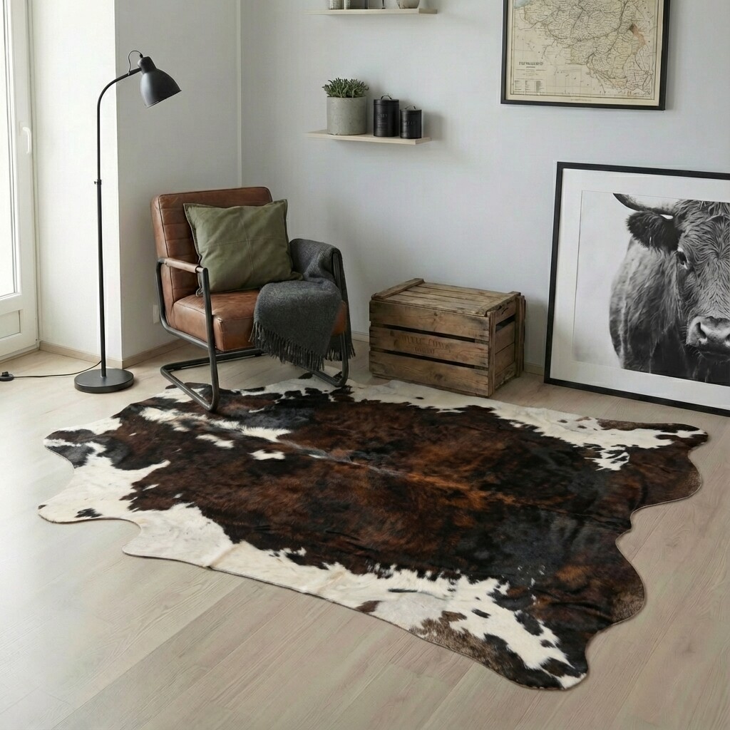 Kuhfell-Teppich 227x196 cm - Bild 1
