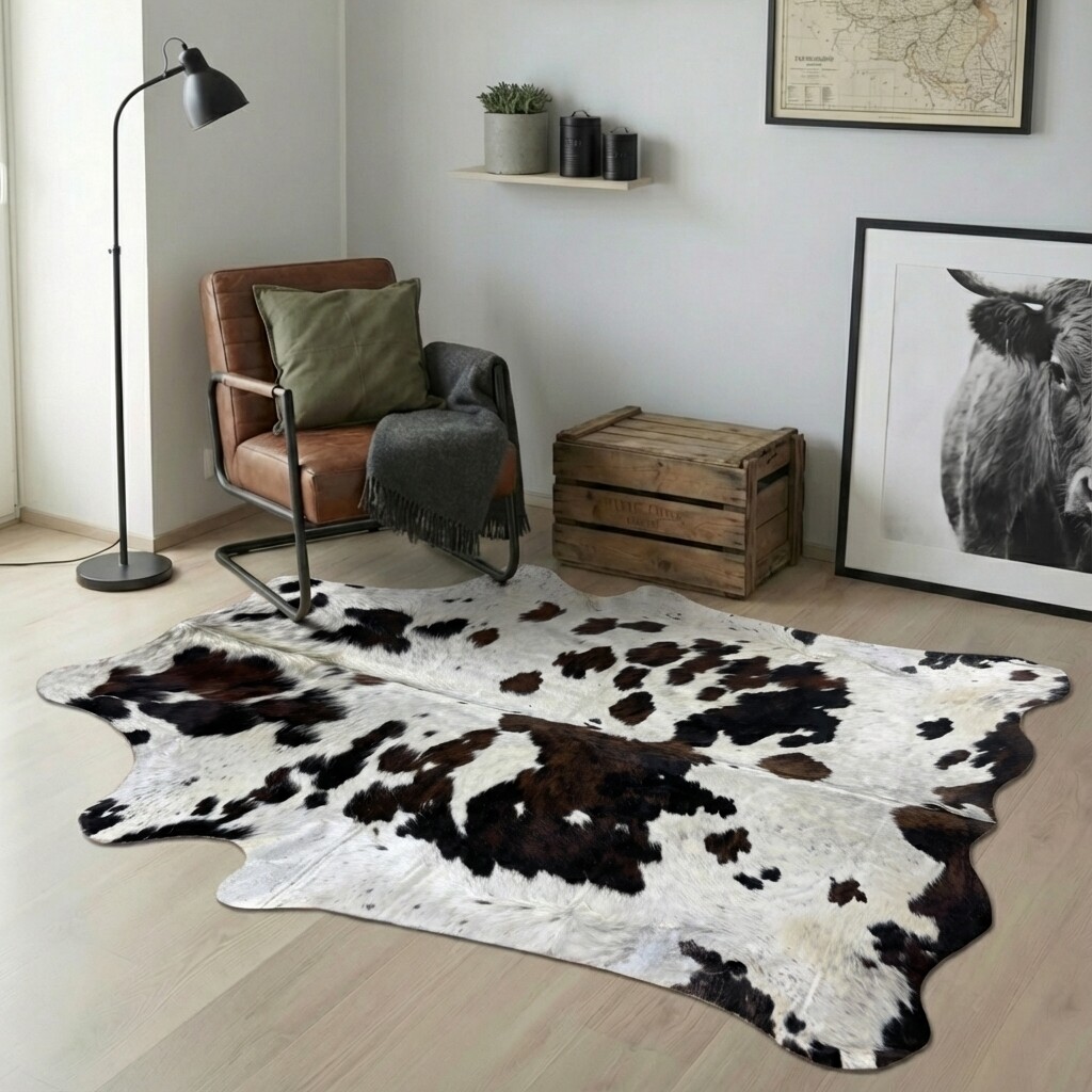 Kuhfell-Teppich 232x193 cm - Bild 1