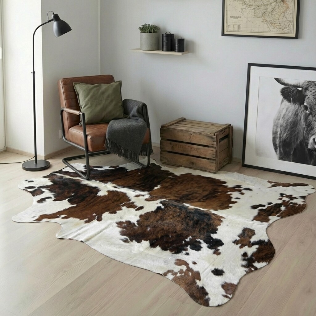 Kuhfell-Teppich 224x202 cm - Bild 1