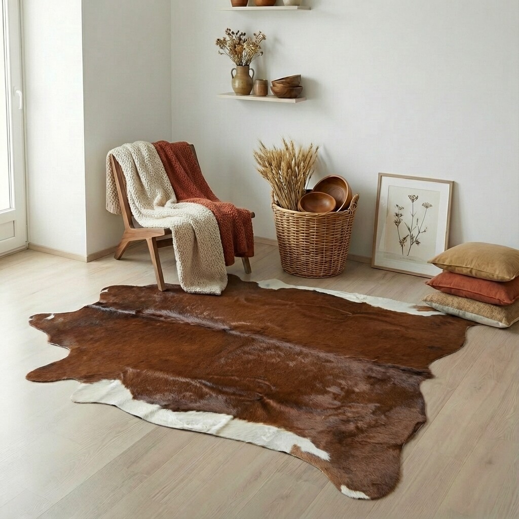 Kuhfell-Teppich 233x207 cm - Bild 1