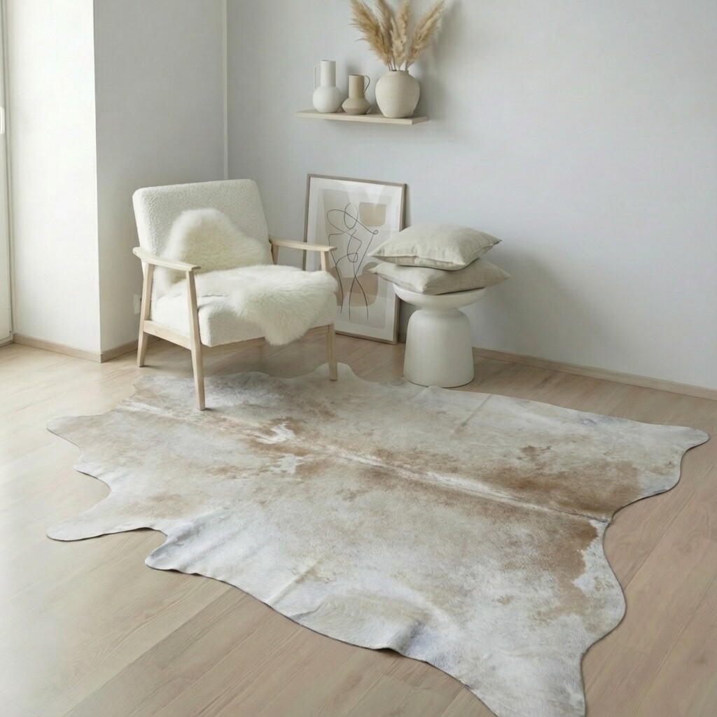 Kuhfell-Teppich 239x216 cm - Bild 1