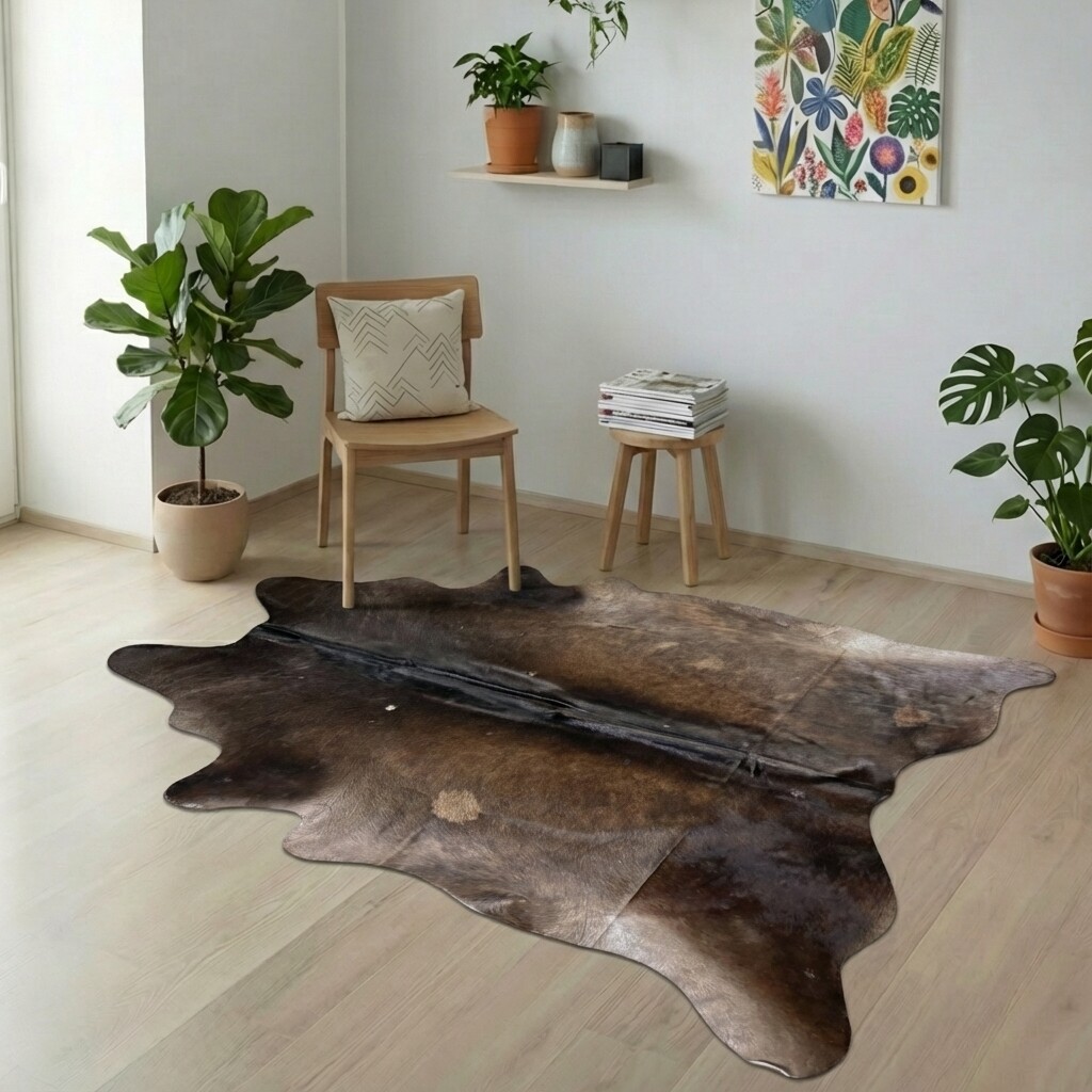 Kuhfell-Teppich 229x198 cm - Bild 1