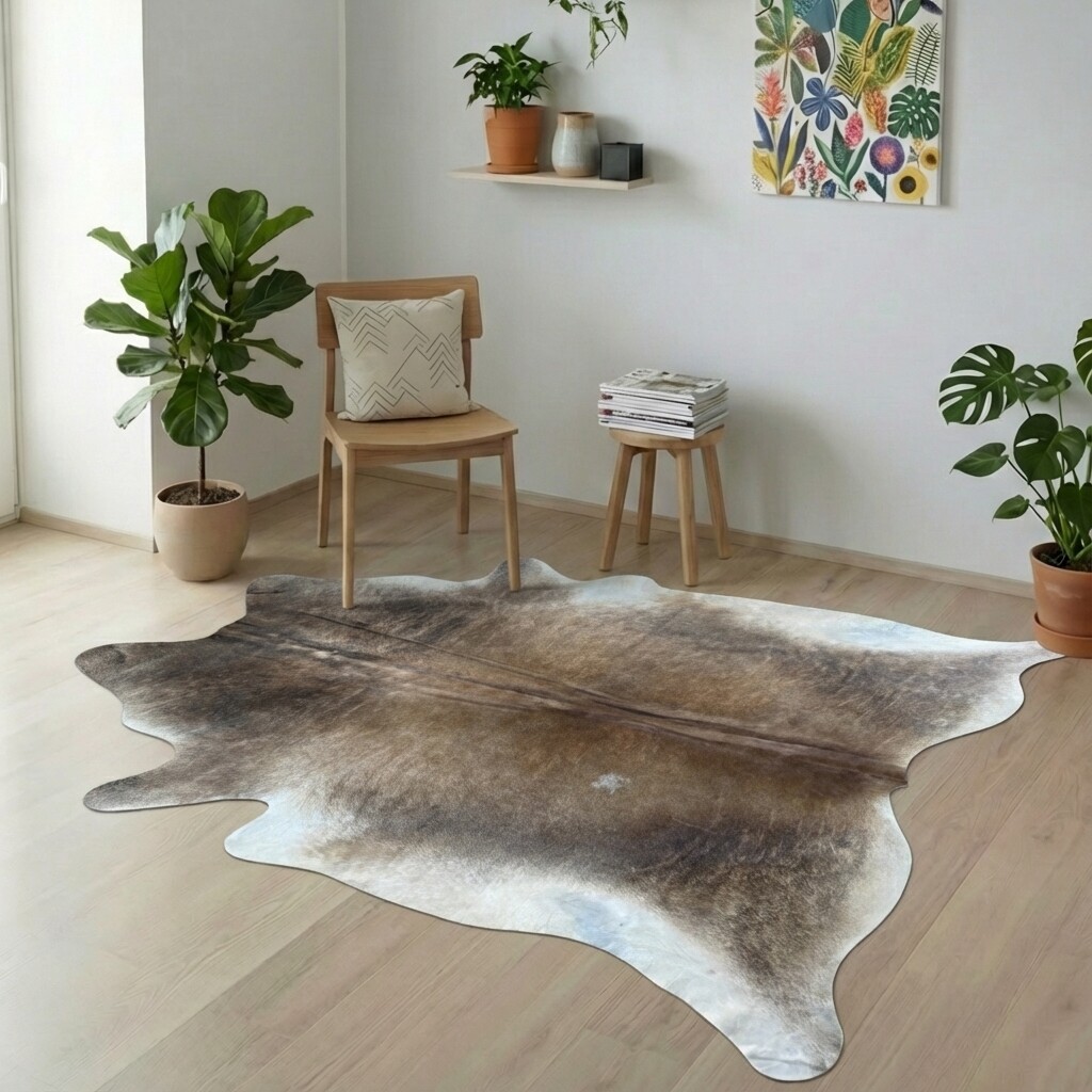 Kuhfell-Teppich 230x206 cm - Bild 1