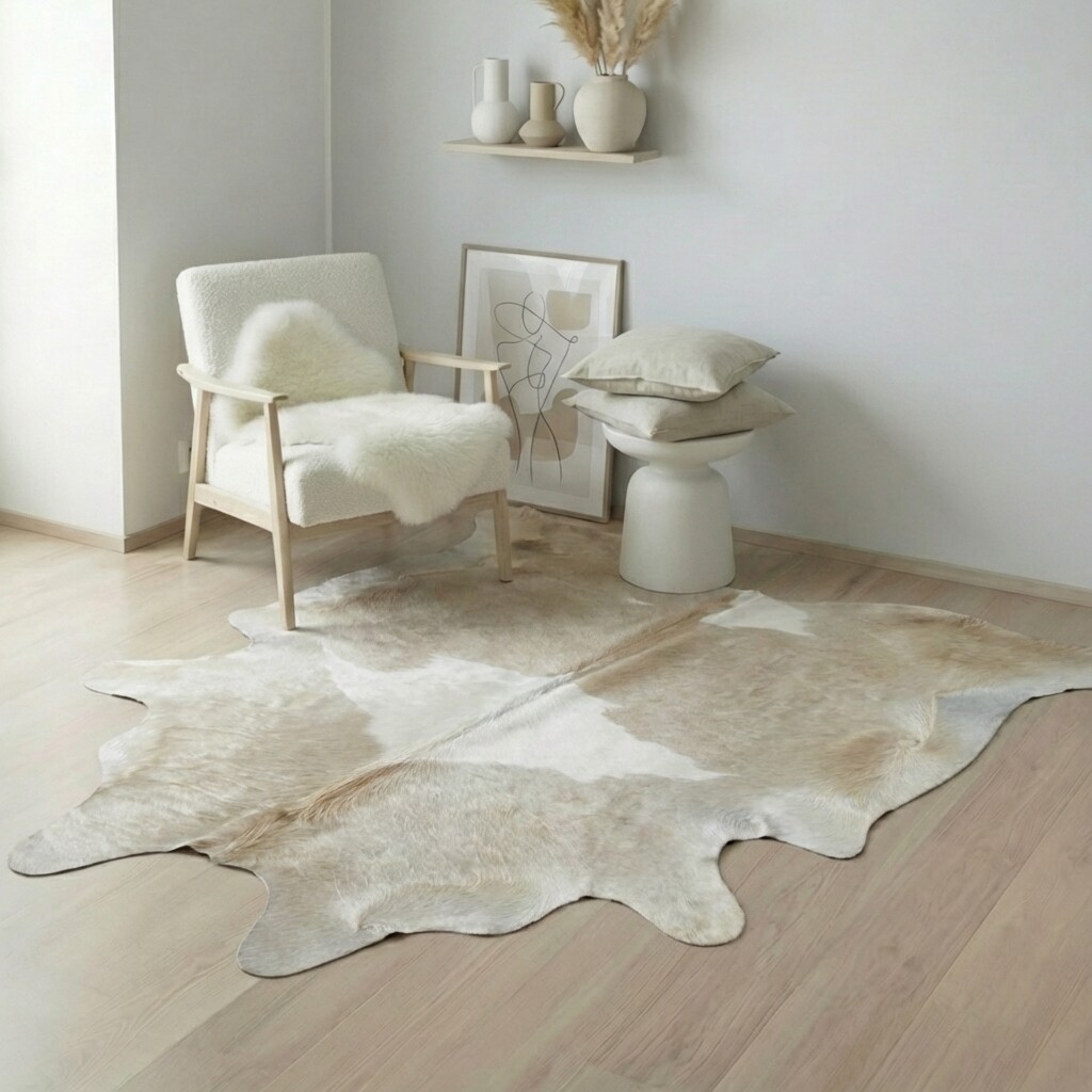 Kuhfell-Teppich 210x202 cm - Bild 1