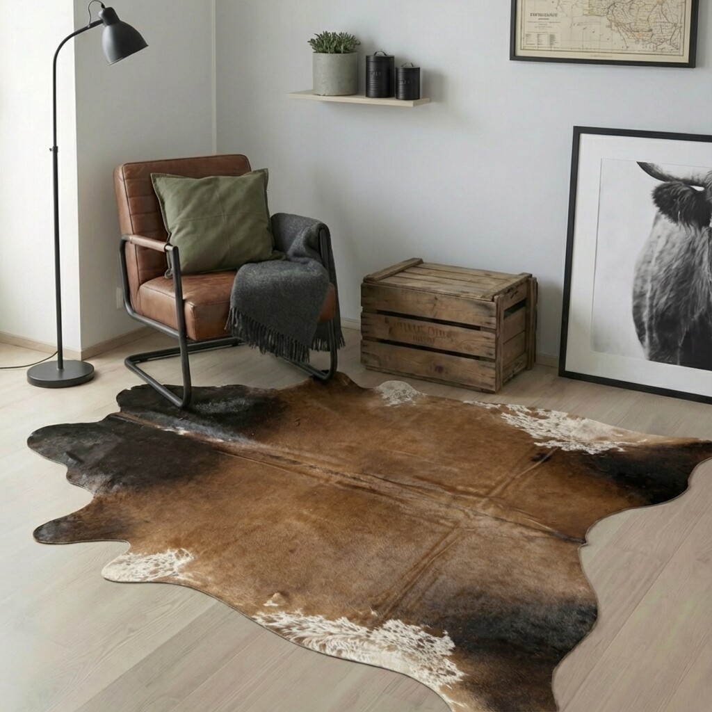 Kuhfell-Teppich 216x195 cm - Bild 1