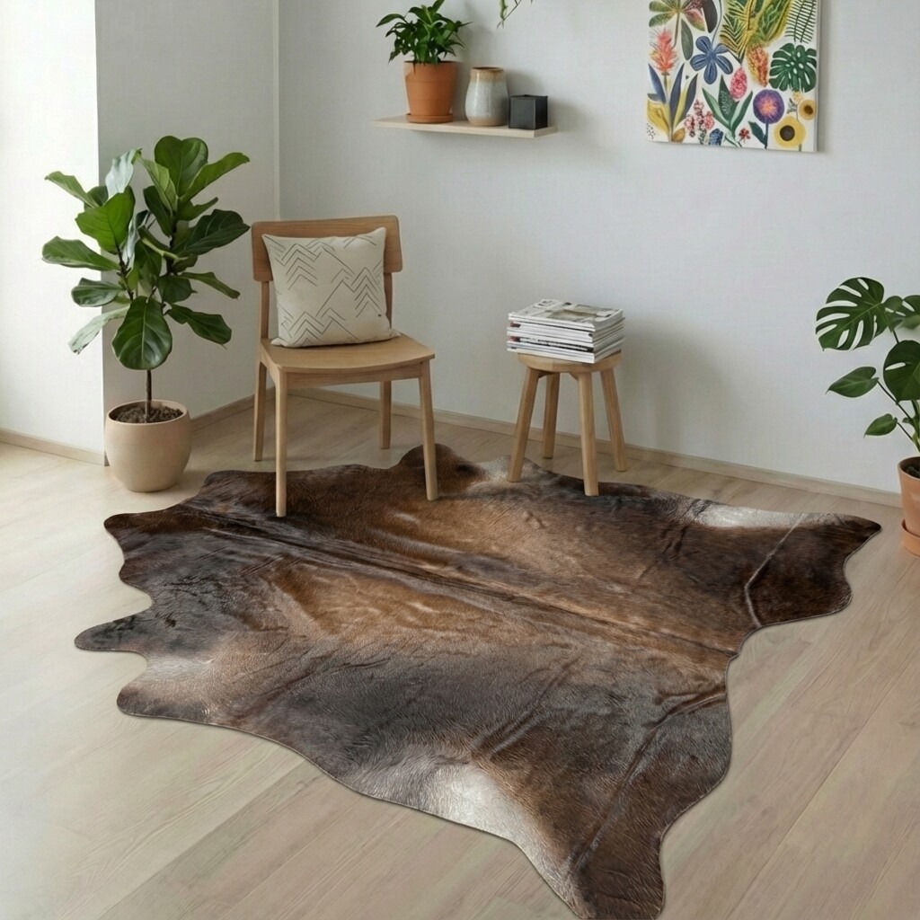Kuhfell-Teppich 205x198 cm - Bild 1