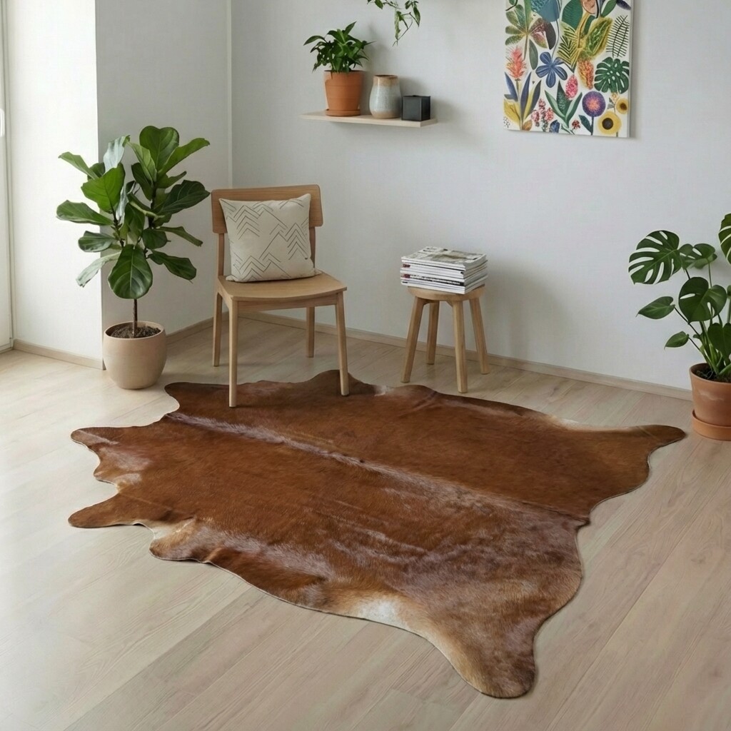 Kuhfell-Teppich 219x203 cm - Bild 1