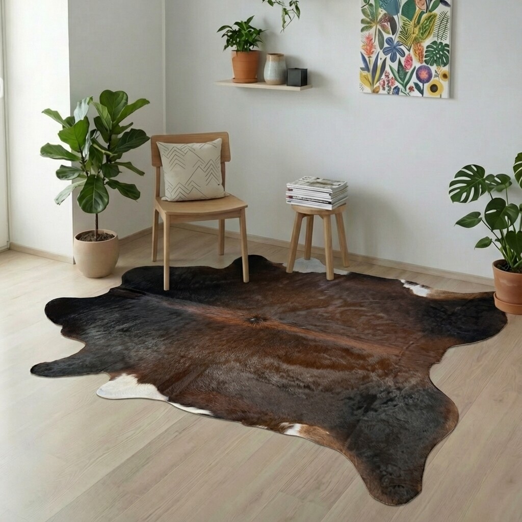 Kuhfellteppich 210x210 cm - Bild 1