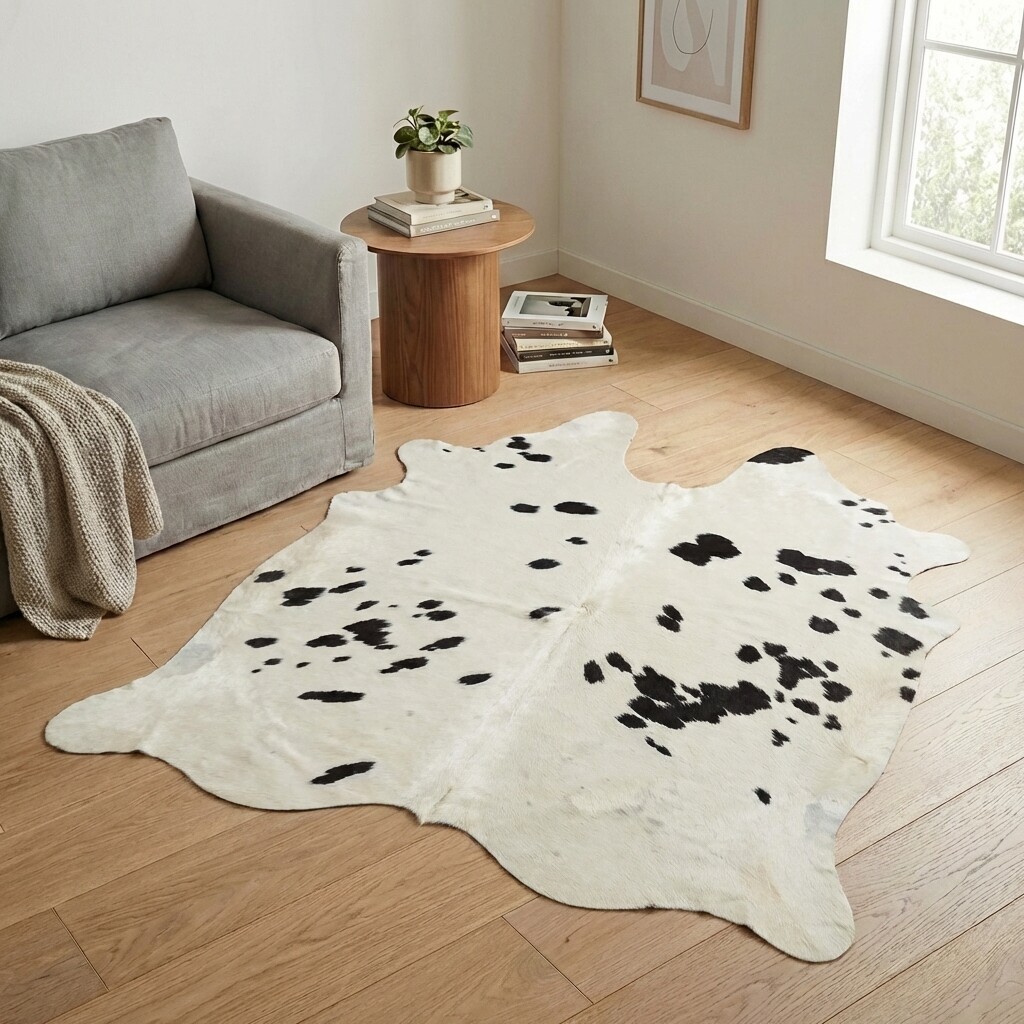 Kuhfell-Teppich 176x173 cm - Bild 1