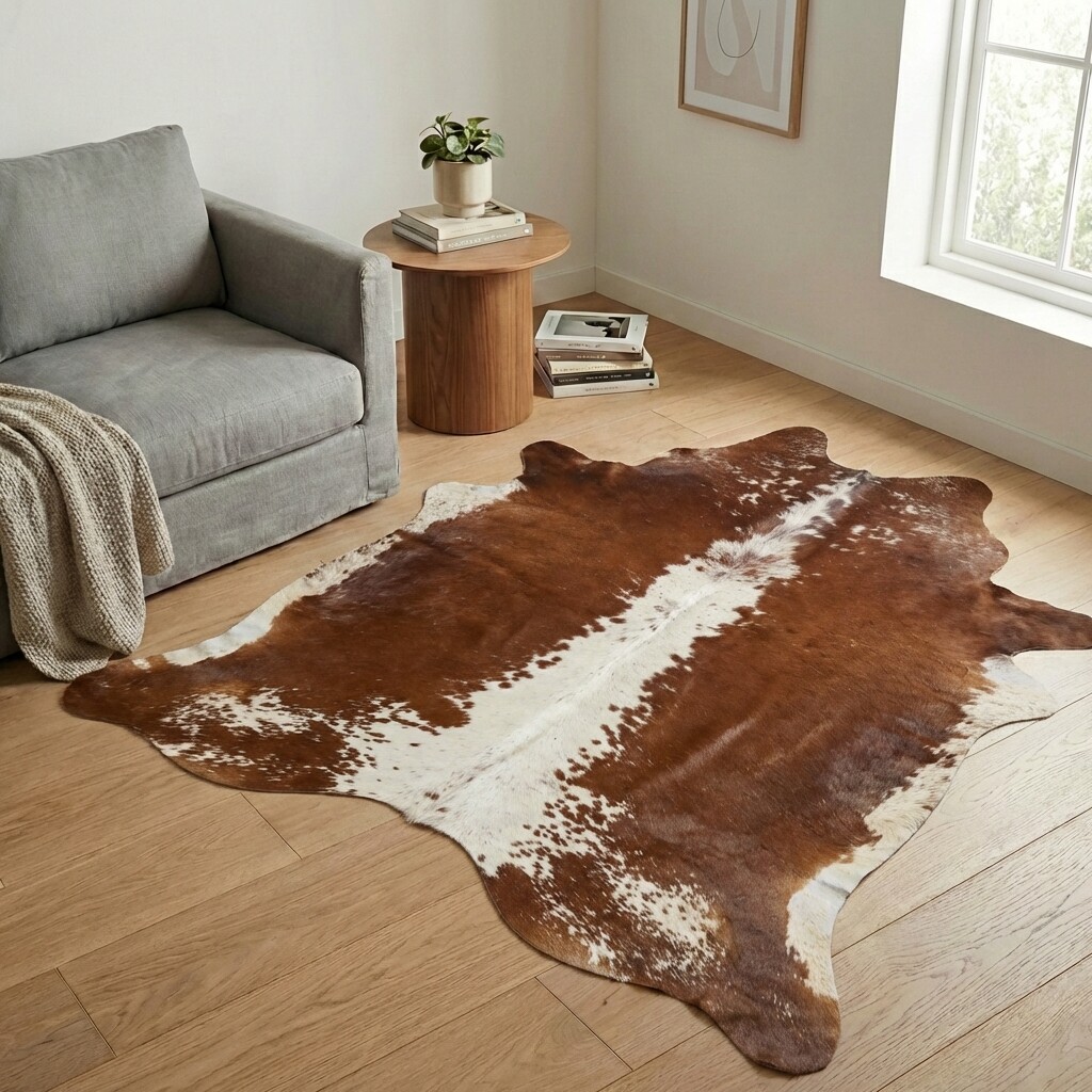 Kuhfell-Teppich 198x188 cm - Bild 1