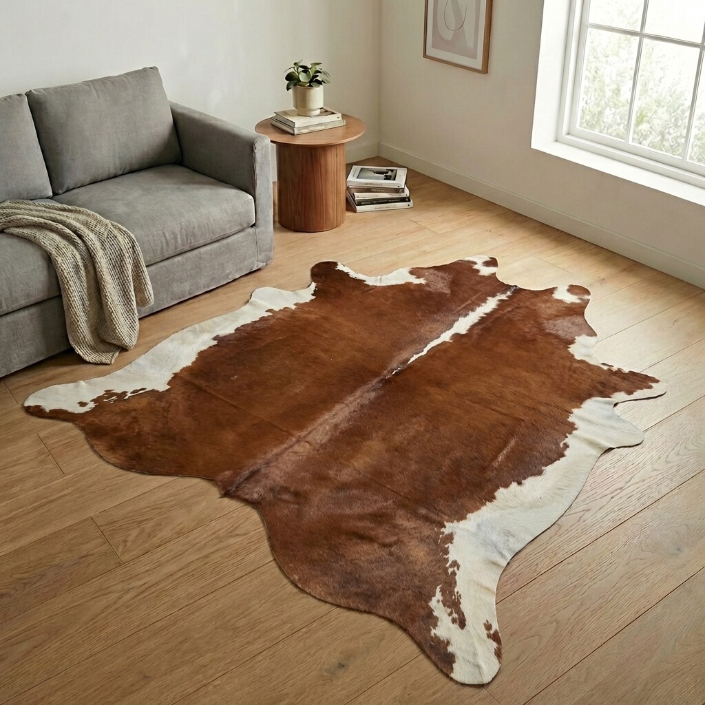 Kuhfell-Teppich 235x232 cm - Bild 1