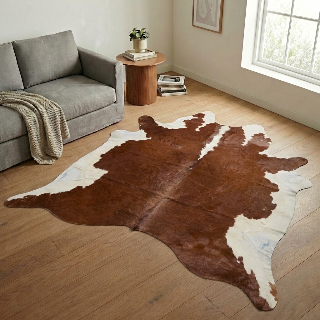 Kuhfell-Teppich 238x232 cm - Bild 1