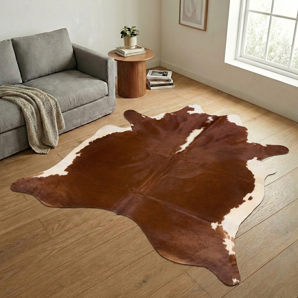 Kuhfell-Teppich 229x227 cm - Bild 1