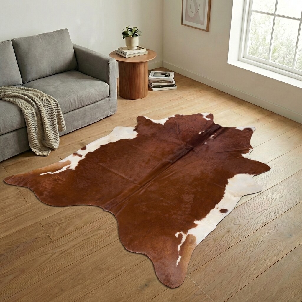Kuhfell-Teppich 241x226 cm - Bild 1