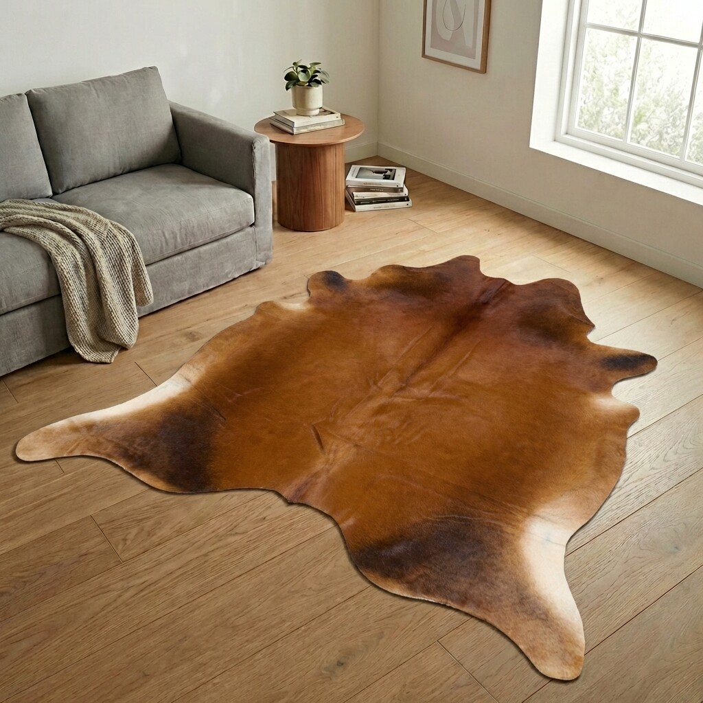 Kuhfell-Teppich 259x228 cm - Bild 1