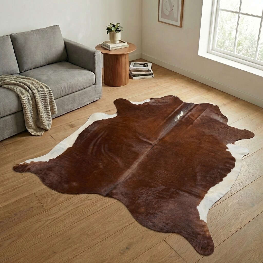 Kuhfell-Teppich 229x220 cm - Bild 1