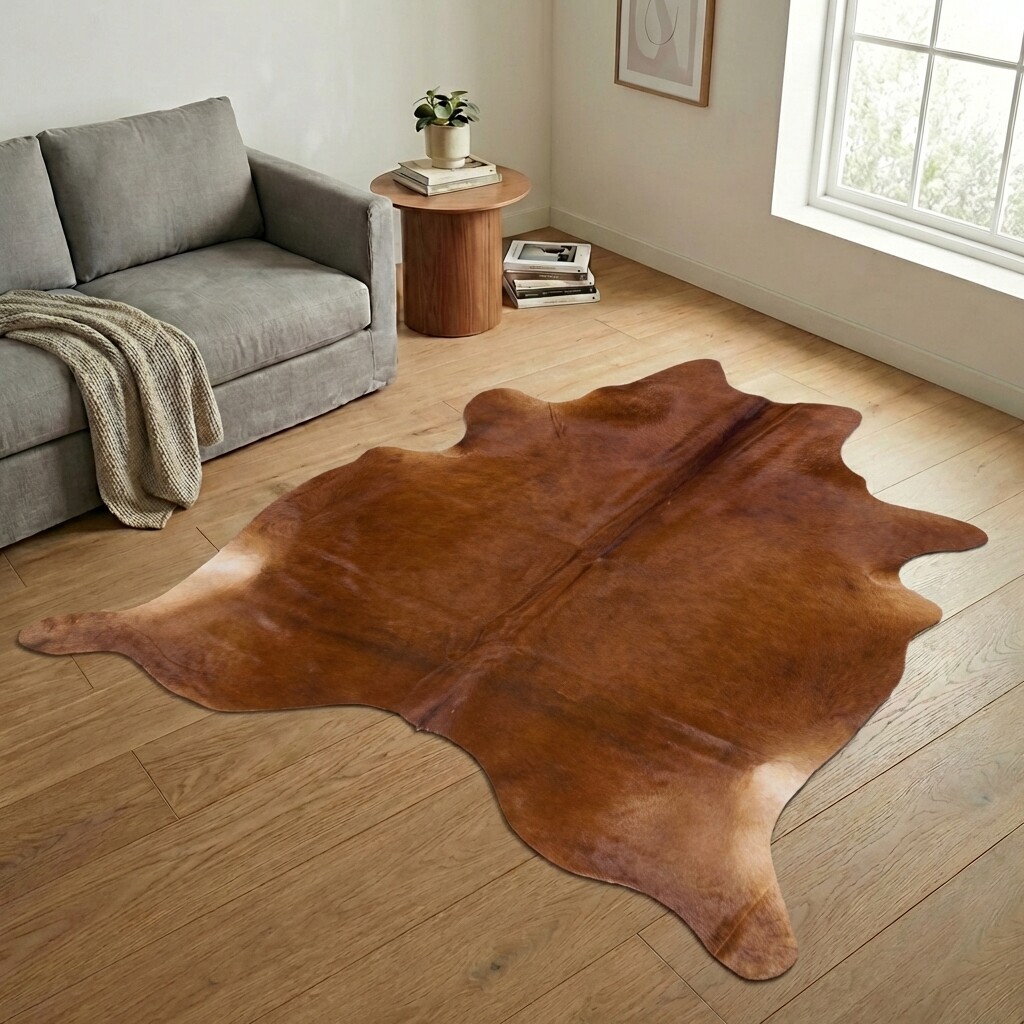 Kuhfell-Teppich 241x239 cm - Bild 1