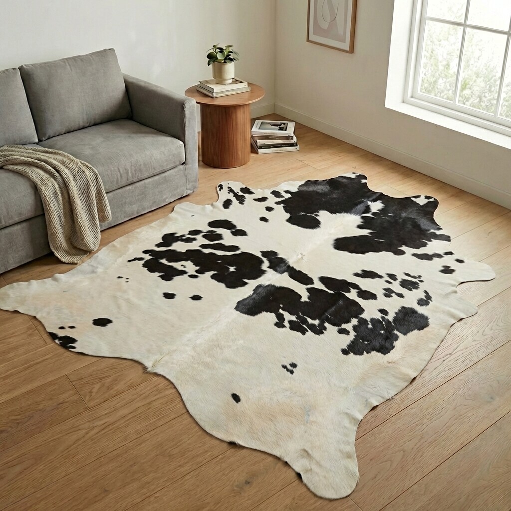 Kuhfell-Teppich 241x216 cm - Bild 1