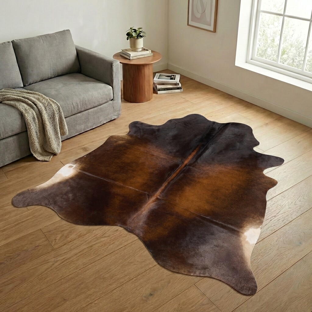 Kuhfell-Teppich 238x226 cm - Bild 1