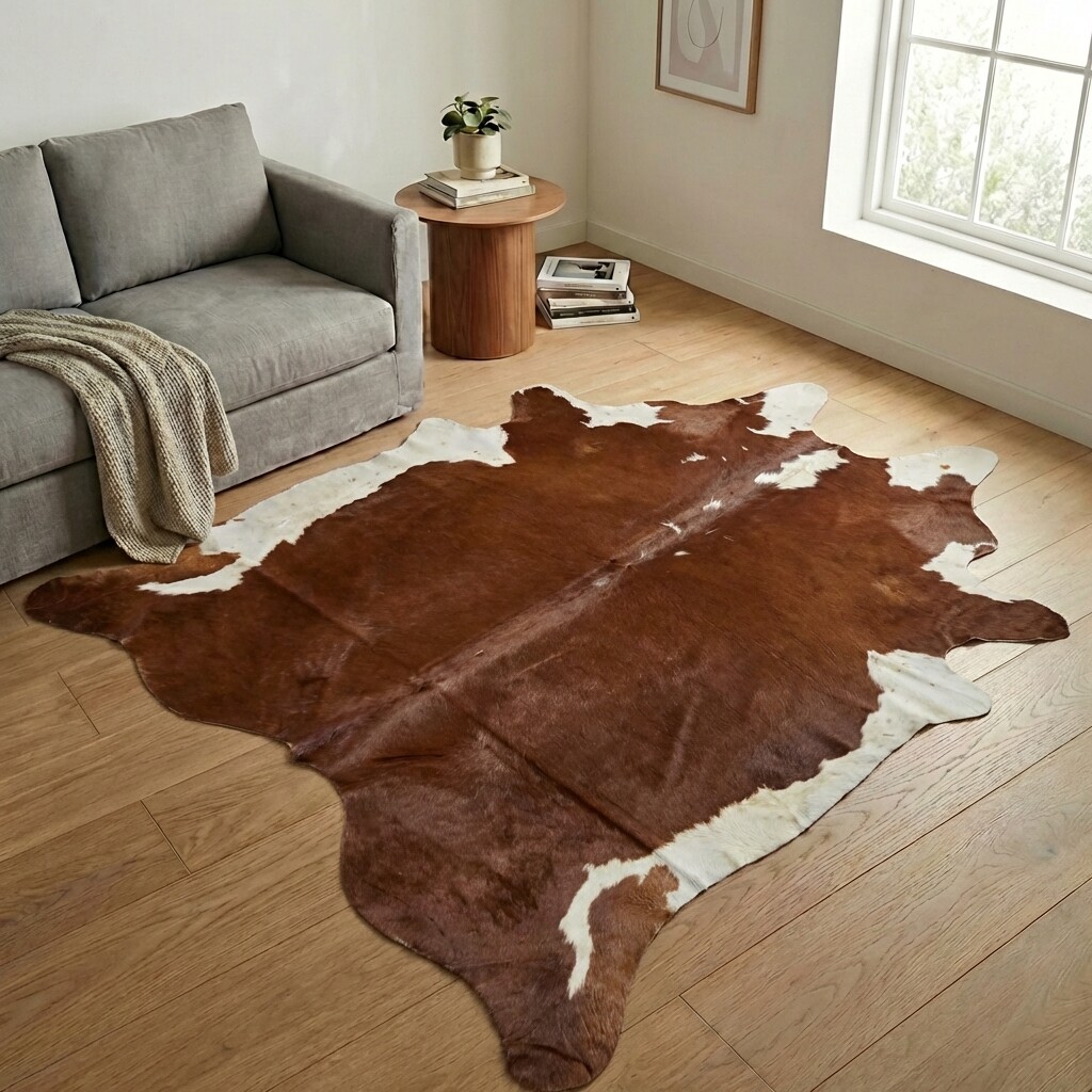 Kuhfell-Teppich 237x220 cm - Bild 1