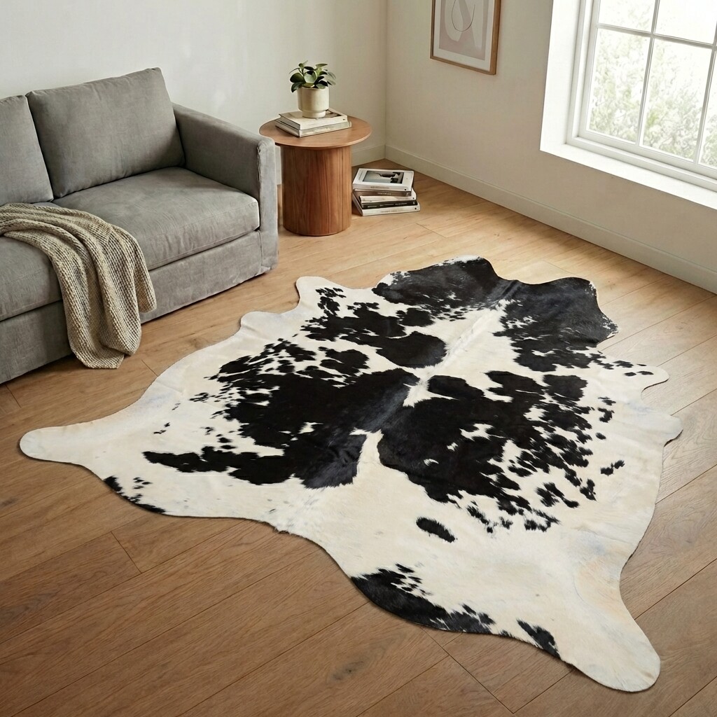 Kuhfell-Teppich 235x219 cm - Bild 1