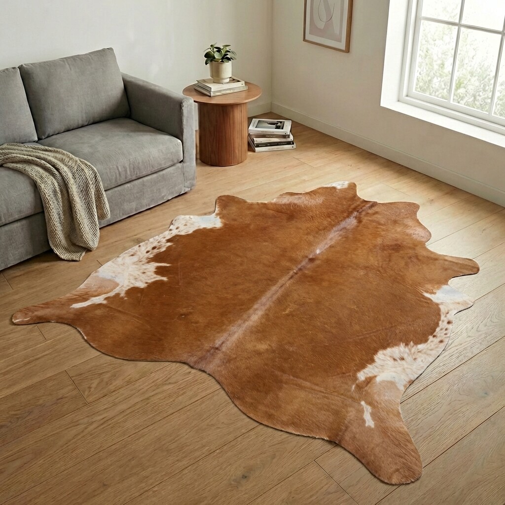 Kuhfell-Teppich 236x230 cm - Bild 1