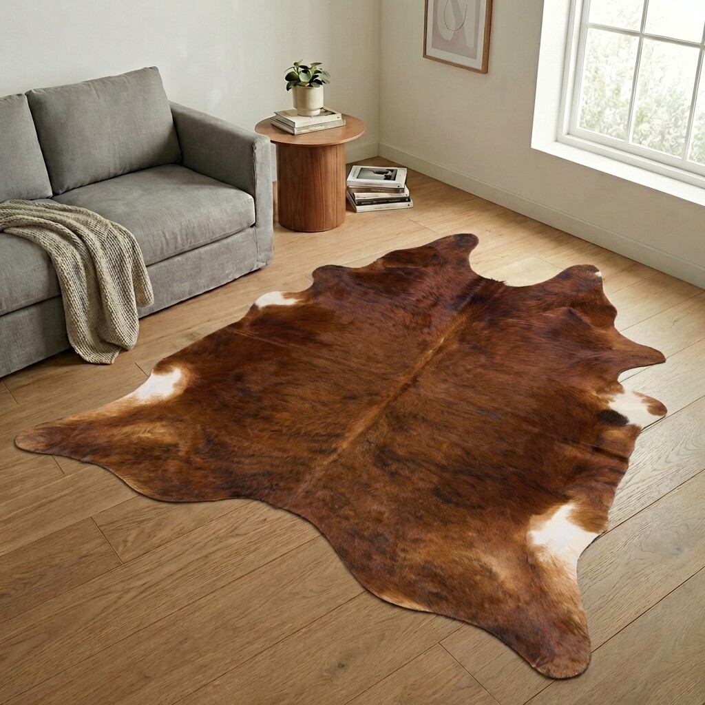 Kuhfell-Teppich 236x236 cm - Bild 1