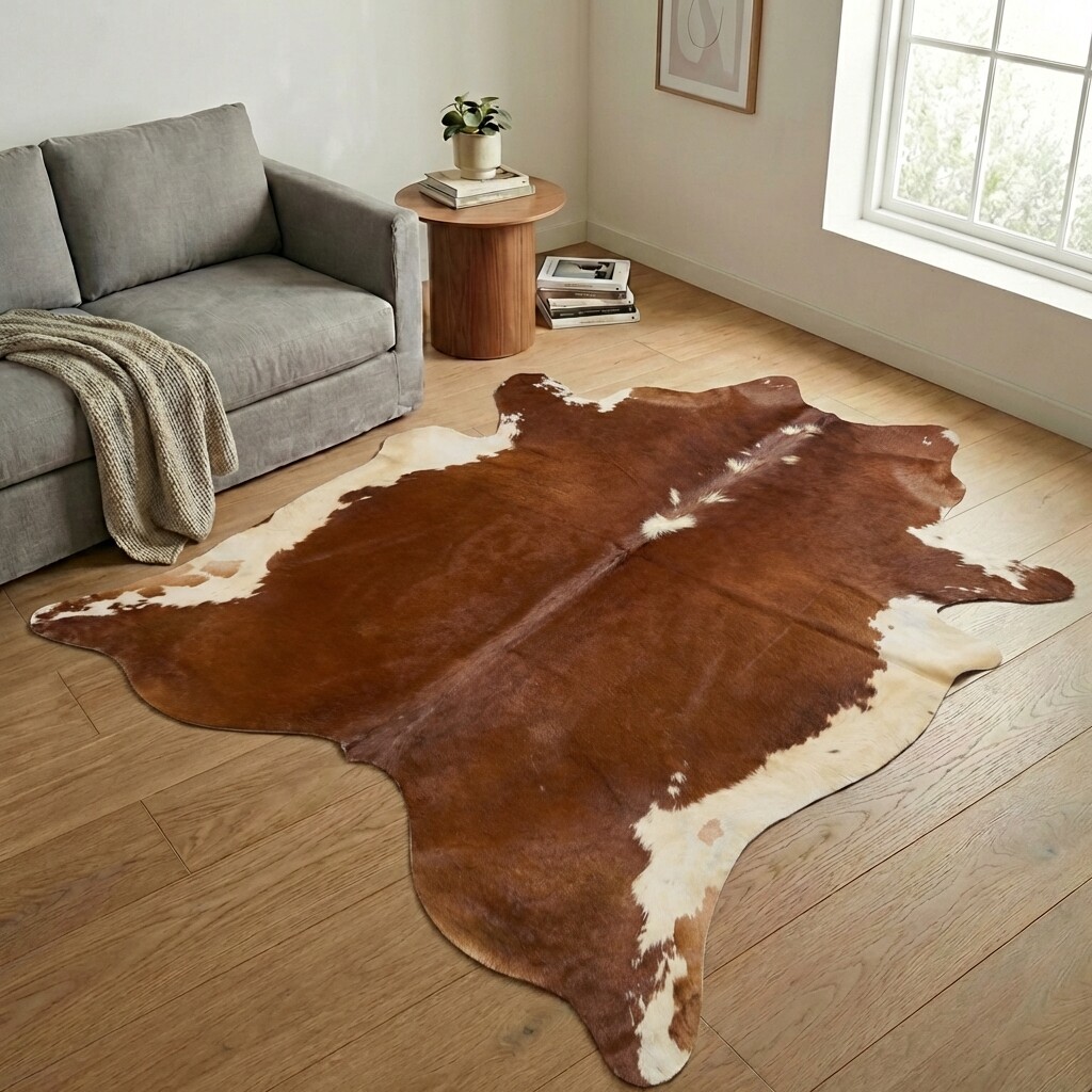 Kuhfell-Teppich 231x230 cm - Bild 1