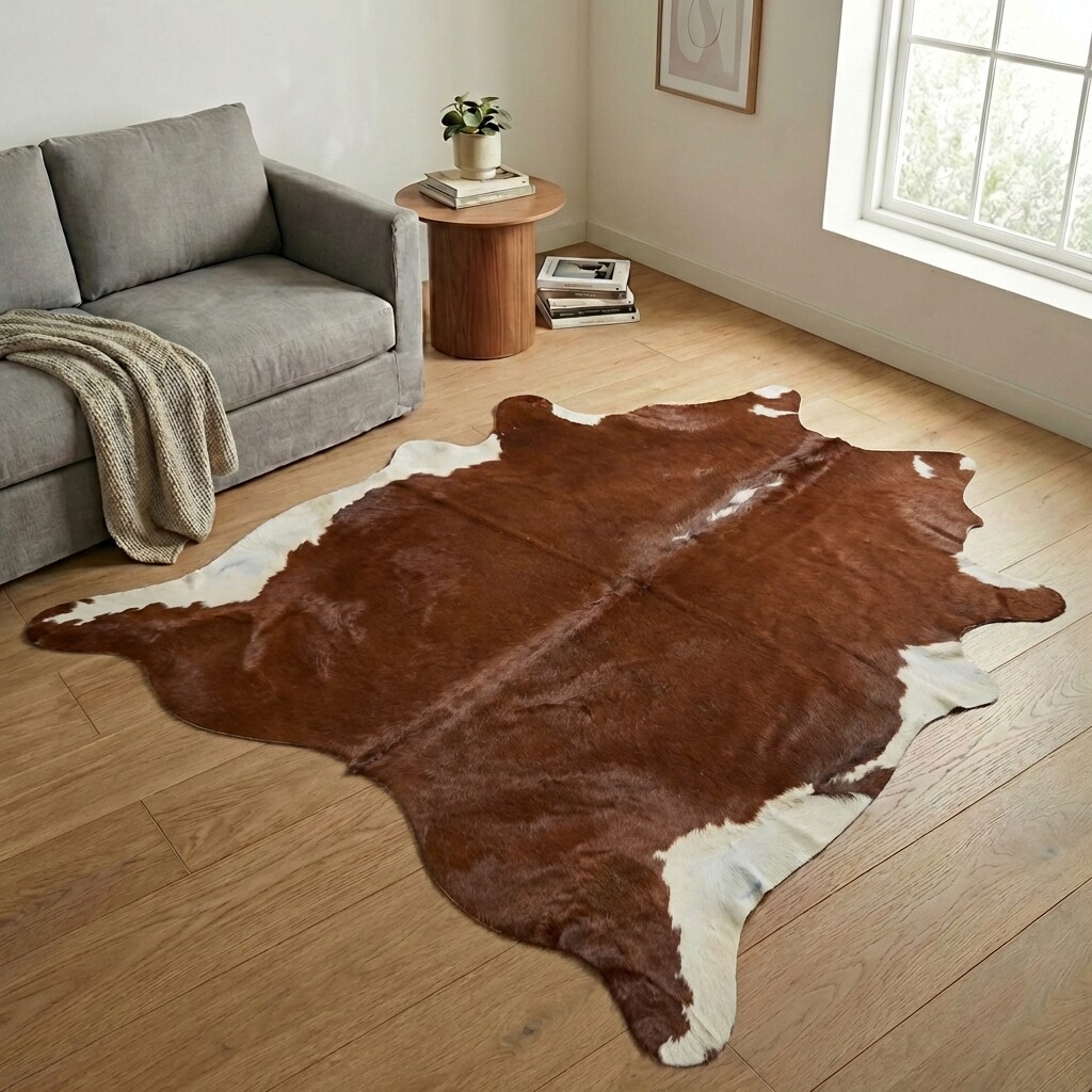 Kuhfell-Teppich 237x226 cm - Bild 1