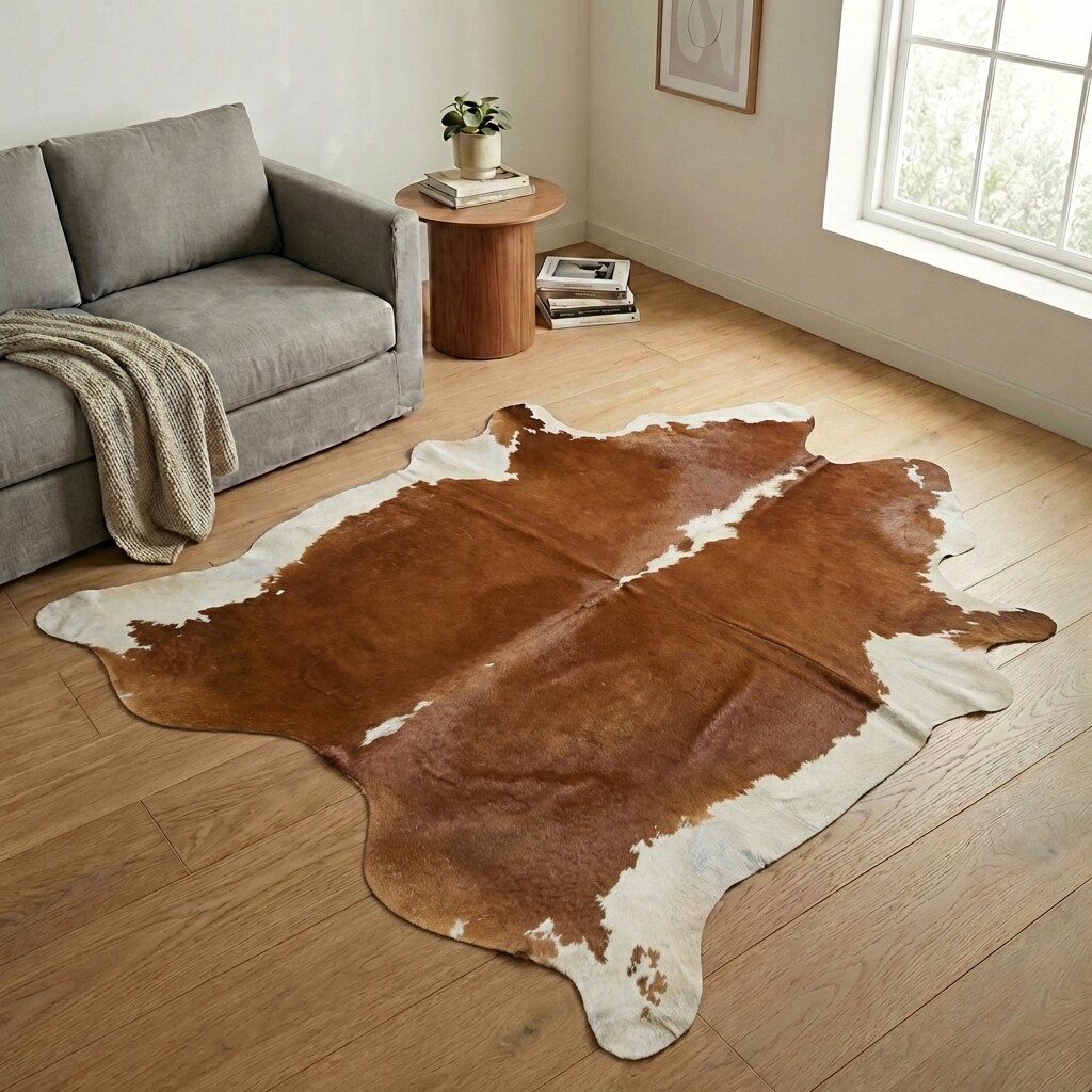 Kuhfell-Teppich 232x223 cm - Bild 1