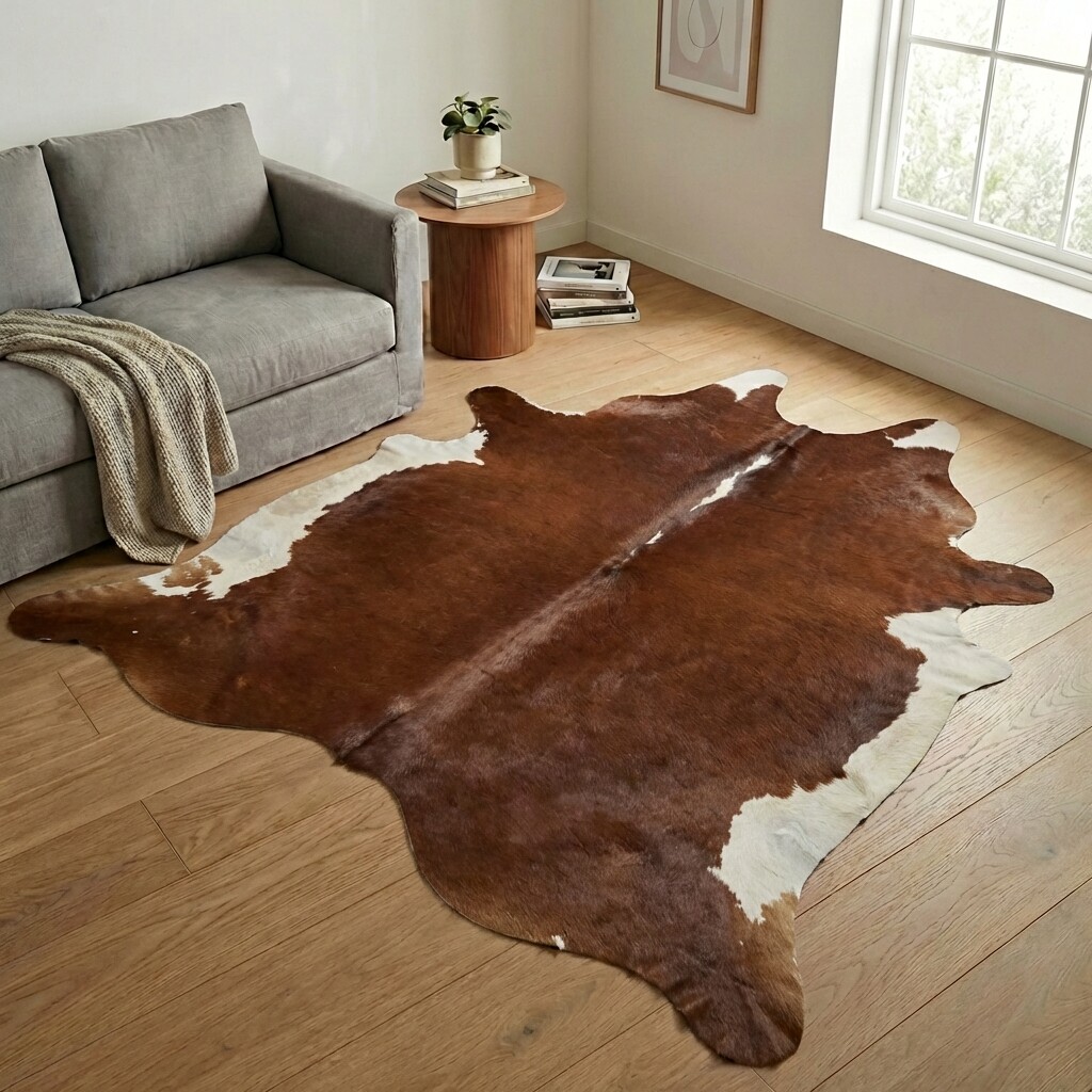 Kuhfell-Teppich 265x241 cm - Bild 1