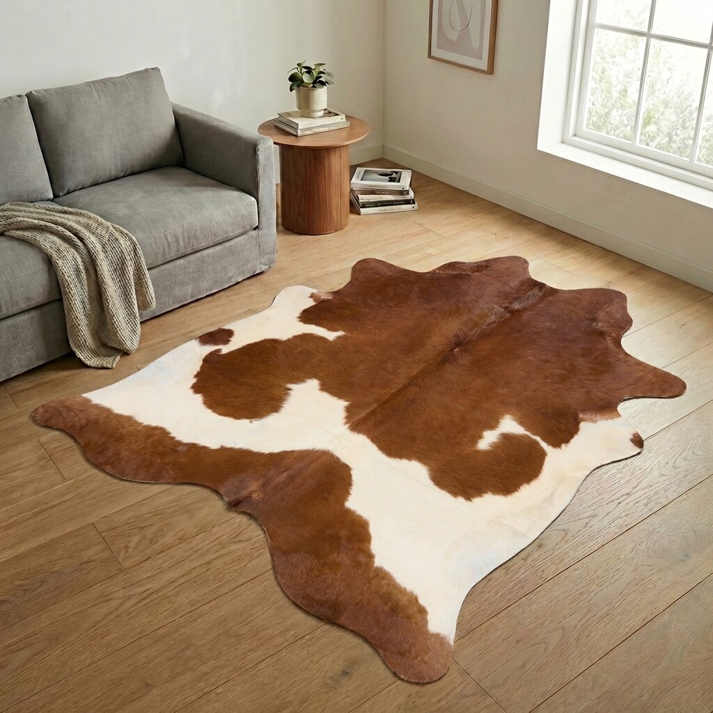 Kuhfell-Teppich 231x228 cm - Bild 1